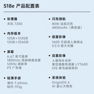 vivo S18e新款5G智能人像拍照AI手机 全面屏 官方旗舰店官网正品S17Pro S17e vivo手机